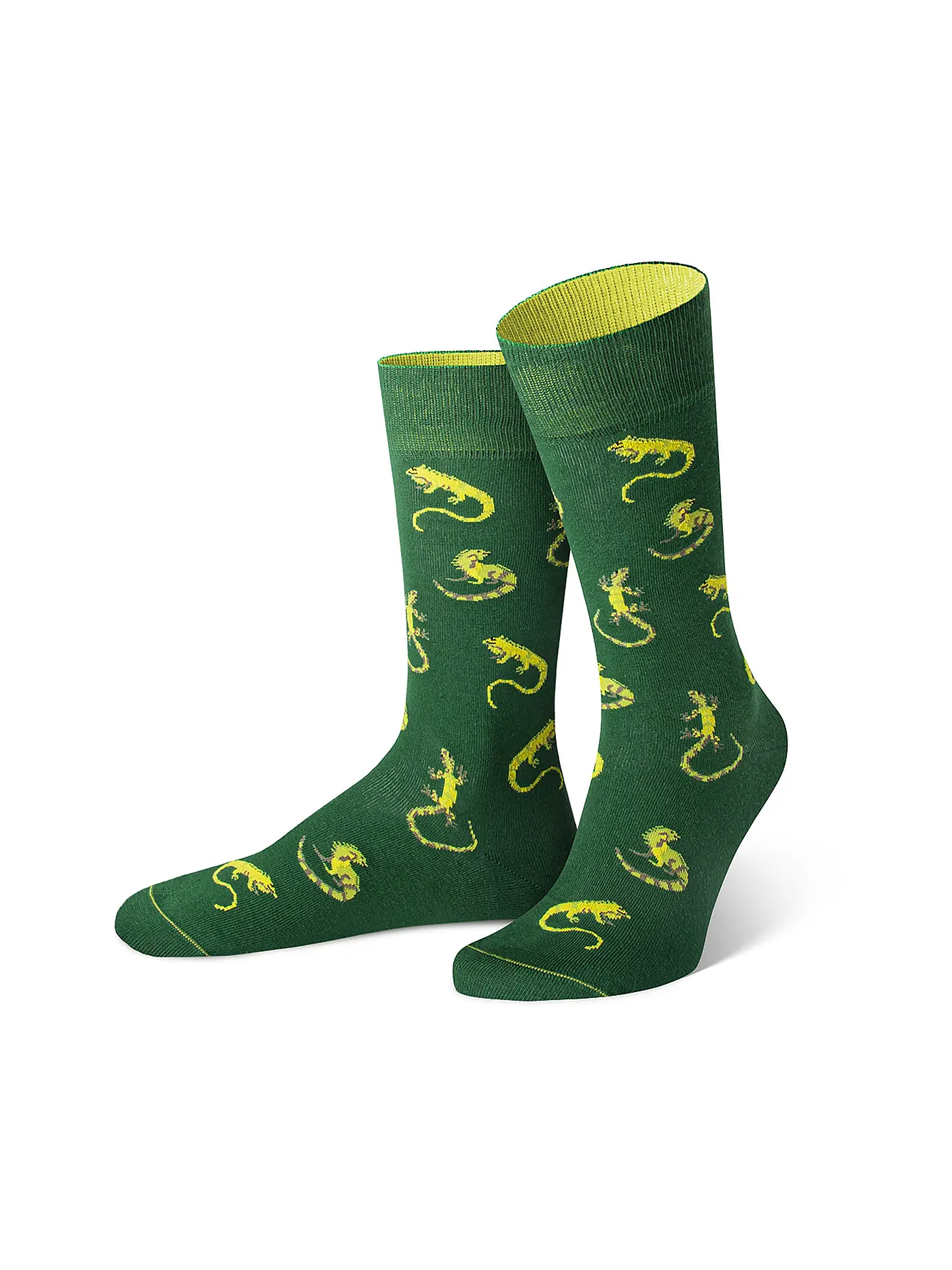 VON JUNGFELD | Socken PAPAGEI rot | dunkelgrün